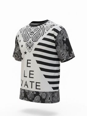 Track 23 NWOT Elevate Black & Gray Graphic Short Sleeve Tee
